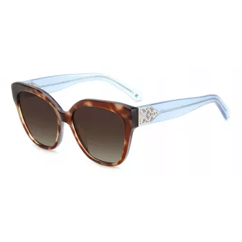KATE SPADE SAVANNAGSIPRF Sieviešu saulesbrilles - Havana acetāta rāmis, Brūnas gradienta lēcas, 57/17/140 mm