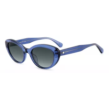 Kate Spade sieviešu saulesbrilles Crystal-S-PJP - Caurspīdīgs rāmis, pelēkas polarizētas lēcas 51/21/140 mm