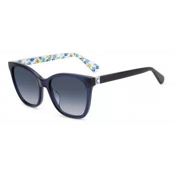 KATE SPADE Women's Desi Sunglasses - Polarized Acetate Frame - Lens 55mm - Black/Grey