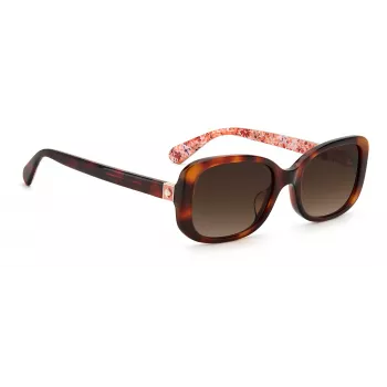 KATE SPADE Sieviešu Dionna Kaķacs Saulesbrilles - Melns Acetāta Rāmis ar Pelēkiem Gradienta Stikliem - 52/17/140 mm