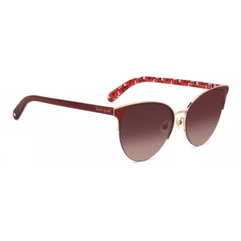 KATE SPADE Women's Izara Cat Eye Sunglasses - Black Acetate Frame with Grey Gradient Lens - 57/17/140 mm