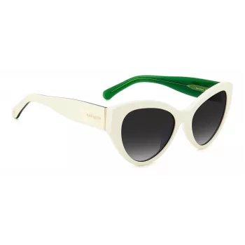 KATE SPADE Women's Paisleigh SVK6 Rectangular Sunglasses - Black Frame Grey Gradient Lens 55/17/140 mm