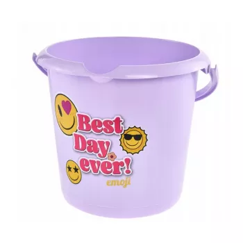 keeeper Deco Bucket 10L Ilvie Emoji Best Day Ø30x28cm purpura krāsā