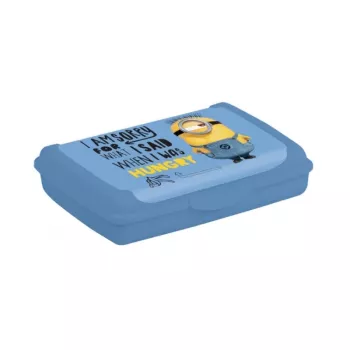 keeeper Deco-Click-Box Mini 0,5L Carla Minions Hungry gaiši zila pārtikas uzglabāšanas kārba