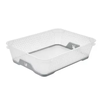 keeeper Mini grozs A5 ar neslīdošu pamatni Jonas 26,5x20x7 cm caurspīdīgs/pelēks