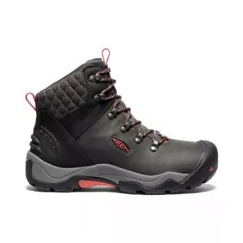 KEEN Women's Revel III ūdensnecaurlaidīgs ziemas zābaks, Melns/Rozā, 8