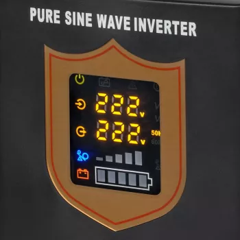 KEMOT PROsinus-1000 tīrā sinusoidālā UPS invertors ar lādētāju 12V 230V 1000VA/700W melns