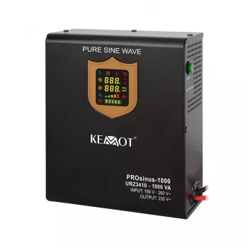 KEMOT PROsinus-1000 sienas UPS 1000VA/700W tīrs sinusoidāls 12V 230V