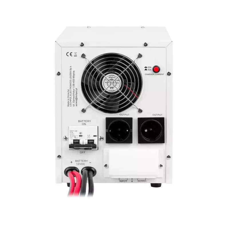 KEMOT PROsinus-2200 tīrā sinusoidālā viļņa invertors ar 12V lādētāju, 230V, 2200VA/1600W