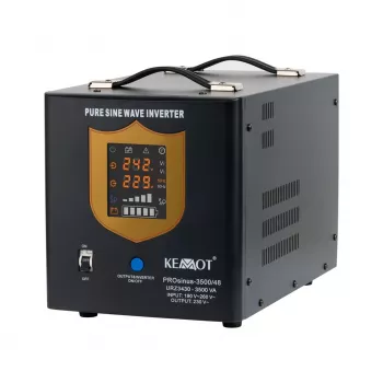 KEMOT PROsinus-3500/48 tīrs sinusoidāls invertors ar lādētāju 48V 230V 3500VA/2400W