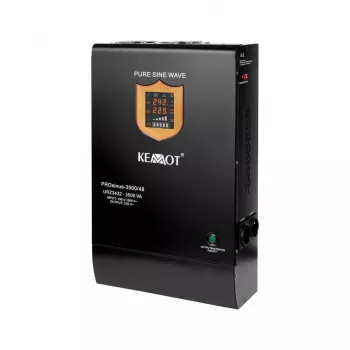 KEMOT PROsinus-3500/48 UPS invertors ar tīru sinusoidālo spriegumu un lādētāju 48V 230V 3500VA/2400W - sienas stiprinājums