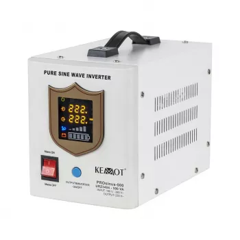 KEMOT PROsinus-500 Pure Sine Wave Inverters ar UPS funkciju 12V 230V 500VA/300W