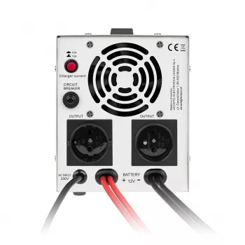 KEMOT PROsinus-800 Avārijas barošanas bloks – tīra sinusa viļņa invertors ar 12V lādētāju, 230V, 800VA/500W