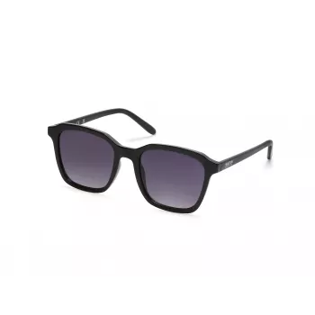KENNETH COLE KC3005-5301B Unisex Taisnstūra Saulesbrilles - Melns Rāmis, Pelēkas Lēcas 53mm