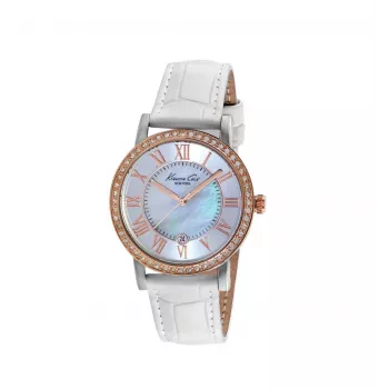 Kenneth Cole sieviešu IKC2836 sudraba nerūsējošā tērauda kvarca pulkstenis 35mm