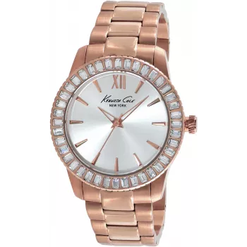 KENNETH COLE sieviešu IKC4991 39mm nerūsējošā tērauda kvarca pulkstenis