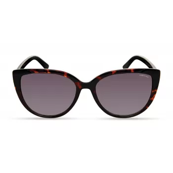 KENNETH COLE sieviešu saulesbrilles KC2979-5501B - taisnstūra melns rāmis, dūmu lēcas, UV400 aizsardzība