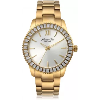 KENNETH COLE Sieviešu Pulkstenis IKC4989 40mm Sudraba Nerūsējošā Tērauda Rokasķēde