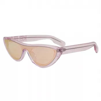 KENZO KZ40007I-72Z Sieviešu kaķacs formas saulesbrilles, spīdīgi rozā zelts, brūns gradients