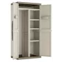 KETER EXCELLENCE XL IT Wardrobe - augstais glabāšanas skapis, 4 plaukti, pelēks/melns, 630L