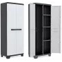Keter Linear Cabinet Additional Shelves 68x39x173cm 2-Pack Grey/Black