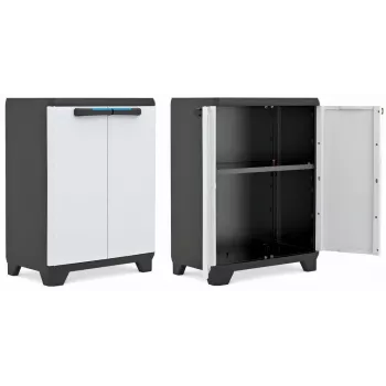 KETER LINEAR CABINET LOW 68x39x90cm Black/Grey