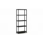 KETER Plastmasas grāmatplaukts 5 plaukti 80 x 40 x 187 cm Pelēks/Melns