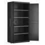 KETER WARDROBE DETROIT XL HIGH 89x182x54cm Melns/Pelēks