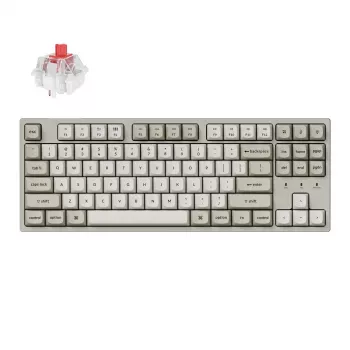 Keychron C1 Pro 8K 80% Super Red Hot-swappable RGB vadu mehāniskā tastatūra