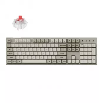 Keychron C2 Pro 100% 8K Super Red Switch Hot-Swap RGB vadu pielāgojamā mehāniskā tastatūra