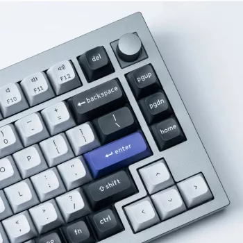 Keychron Double Shot KSA PBT taustiņu komplekts - tumši pelēks / balts dūmakains (137 taustiņi, MX-Style, ANSI)
