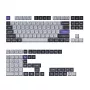 Keychron Double Shot KSA PBT taustiņu komplekts - tumši pelēks / balts dūmakains (137 taustiņi, MX-Style, ANSI)