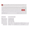 Keychron Double Shot PBT OSA pilnais taustiņu komplekts - Melns/Balts
