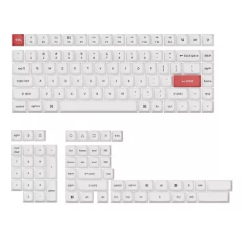 Keychron Double Shot PBT OSA pilnais taustiņu komplekts - Melns/Balts