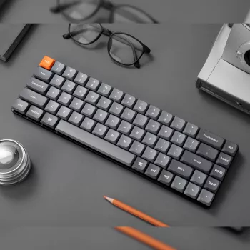 Keychron K7 Max QMK/VIA 65% bezvadu pielāgojama mehāniskā tastatūra | Sarkanie slēdži