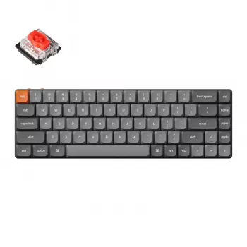 Keychron K7 Max QMK/VIA 65% bezvadu pielāgojama mehāniskā tastatūra | Sarkanie slēdži