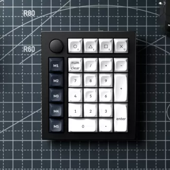 Keychron Q0 Max QMK Gateron Jupiter Red RGB bezvadu ciparu bloks Carbon Black