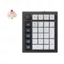 Keychron Q0 Max QMK Gateron Jupiter Red RGB bezvadu ciparu bloks Carbon Black