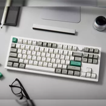 Keychron Q3 Max 80% Full Assembled Knob Red Switch Hot-Swap Gateron Jupiter RGB bezvadu tastatūra - Shell White