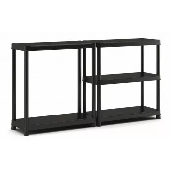 KIS Keter Plastmasas Grāmatplaukts 5 Plaukti 90 x 40 x 182 cm Melns