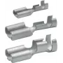 Klauke 18201A Neizolēta uzmava (mātīte) 0,5–1,0 mm², 6,3 mm kontakts, presējama, E-Cu alvota, DIN 46247, 100 gab.