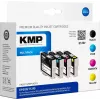 KMP E125V saderīgu tintes kasetņu komplekts 3 gab. – ciāna, fuksīna, dzeltena Epson Stylus SX230, SX235, SX430, SX438, WorkForce WF-3520, WF-3530, WF-3540, WF-7015, WF-7515, WF-7525