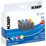 KMP E125V saderīgu tintes kasetņu komplekts 3 gab. – ciāna, fuksīna, dzeltena Epson Stylus SX230, SX235, SX430, SX438, WorkForce WF-3520, WF-3530, WF-3540, WF-7015, WF-7515, WF-7525