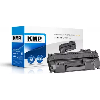 KMP H-T233 saderīga toneru kasetne melna High Yield HP LaserJet Pro 400 M401a/M401d/M401dn/M401dne/M401dw MFP M425dn/M425dw - aizstāj HP 80A (CF280A)