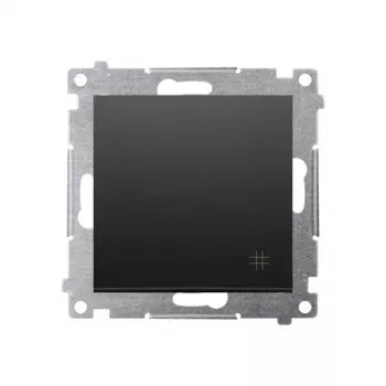 KONTAK-SIMON Simon 54 Intermediate Switch Module, Black Matt, Spring Terminals, 10AX 250V
