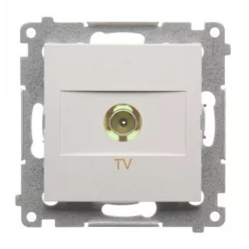 KONTAK-SIMON Simon 54 Premium TV/R/SAT termināļa kontaktligzda, balta (DAK1.01/11)