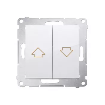 KONTAK-SIMON Simon 54 Shutter Push Button Module White, Electrical Interlock, Spring Terminals, 10A 250V
