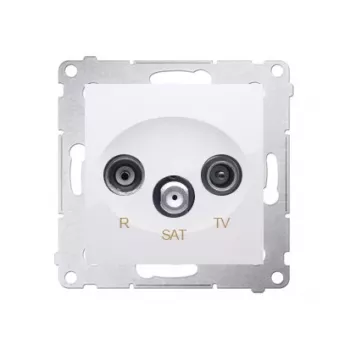 KONTAK-SIMON SIMON 54 White RTV-SAT Terminal Socket 1dB