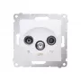 KONTAK-SIMON SIMON 54 White RTV-SAT Terminal Socket 1dB