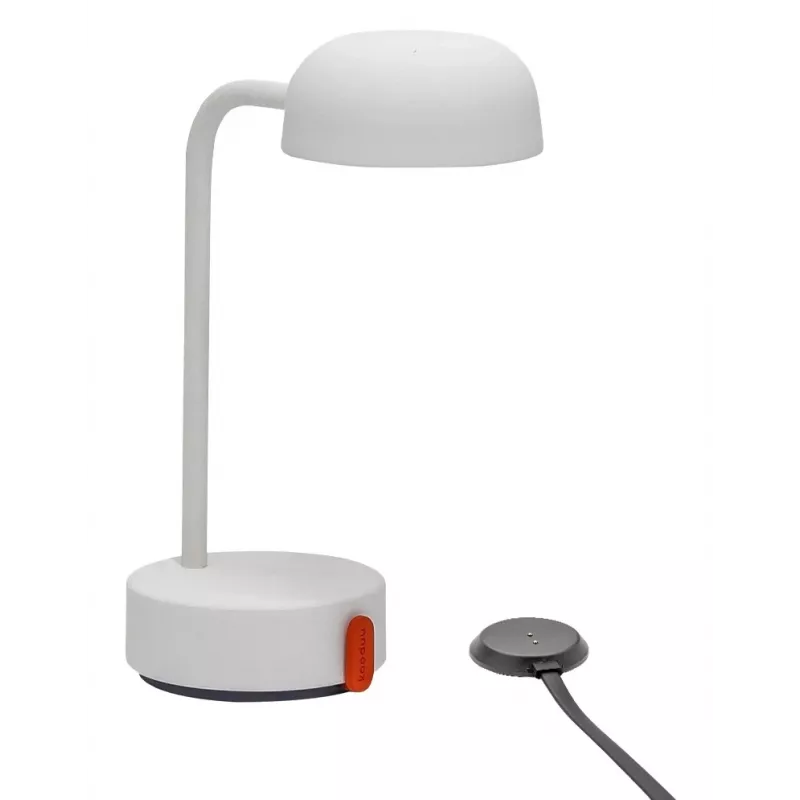 Kooduu Fokus uzlādējama pārnēsājama galda lampa, balta